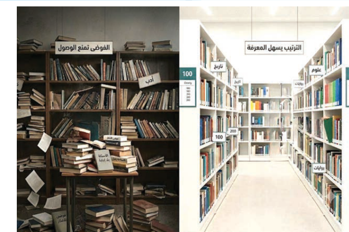 الفوضى تمنع الوصول — الترتيب يسهل المعرفة